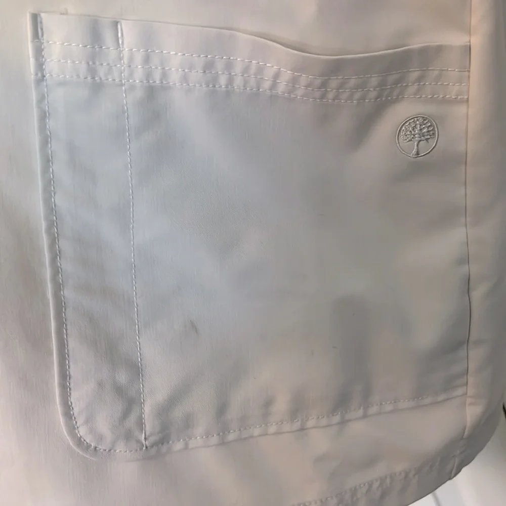 White Scrub Jacket M - Picture 4 of 6